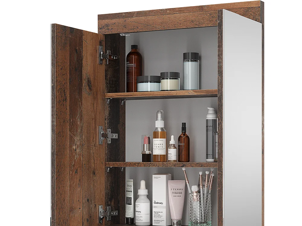 Armoire de toilette oldstyle 60x17x77 luna