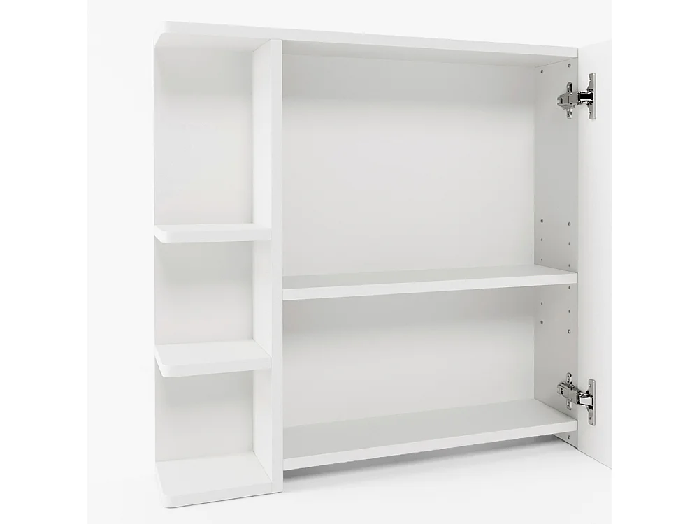 Armario con espejo para baño blanco 79.6x21.2x64 fynn