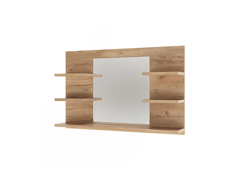 Badspiegelschrank goldkraft eiche 78x13.6x50 wilbur