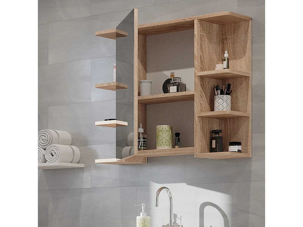 Armoire de toilette sonoma 79.6x21.2x64 fynn