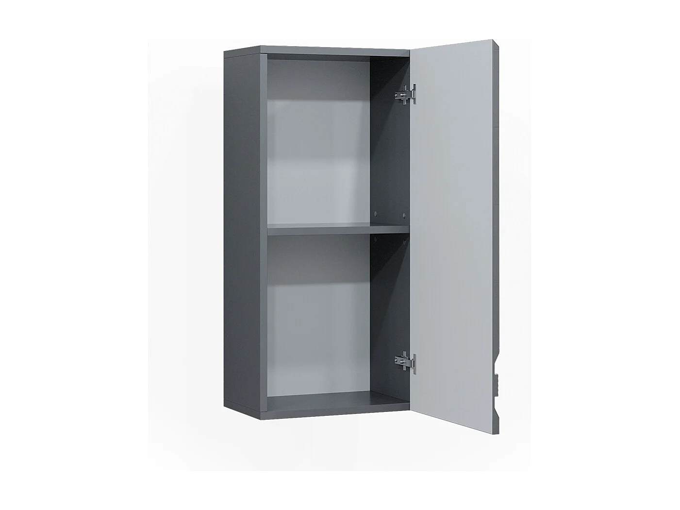 Armoire murale anthracite haute brillance 36.4x23.5x77 fredd