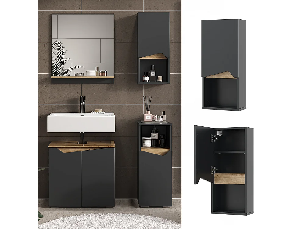 Armoire de anthracite/artisan 30x17x67 marelle