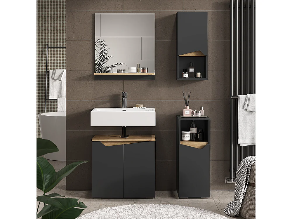 Armoire de anthracite/artisan 30x17x67 marelle