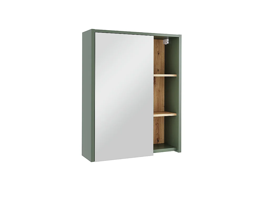 Mobile a specchio per bagno verde/artigianale 60x18x75 viola