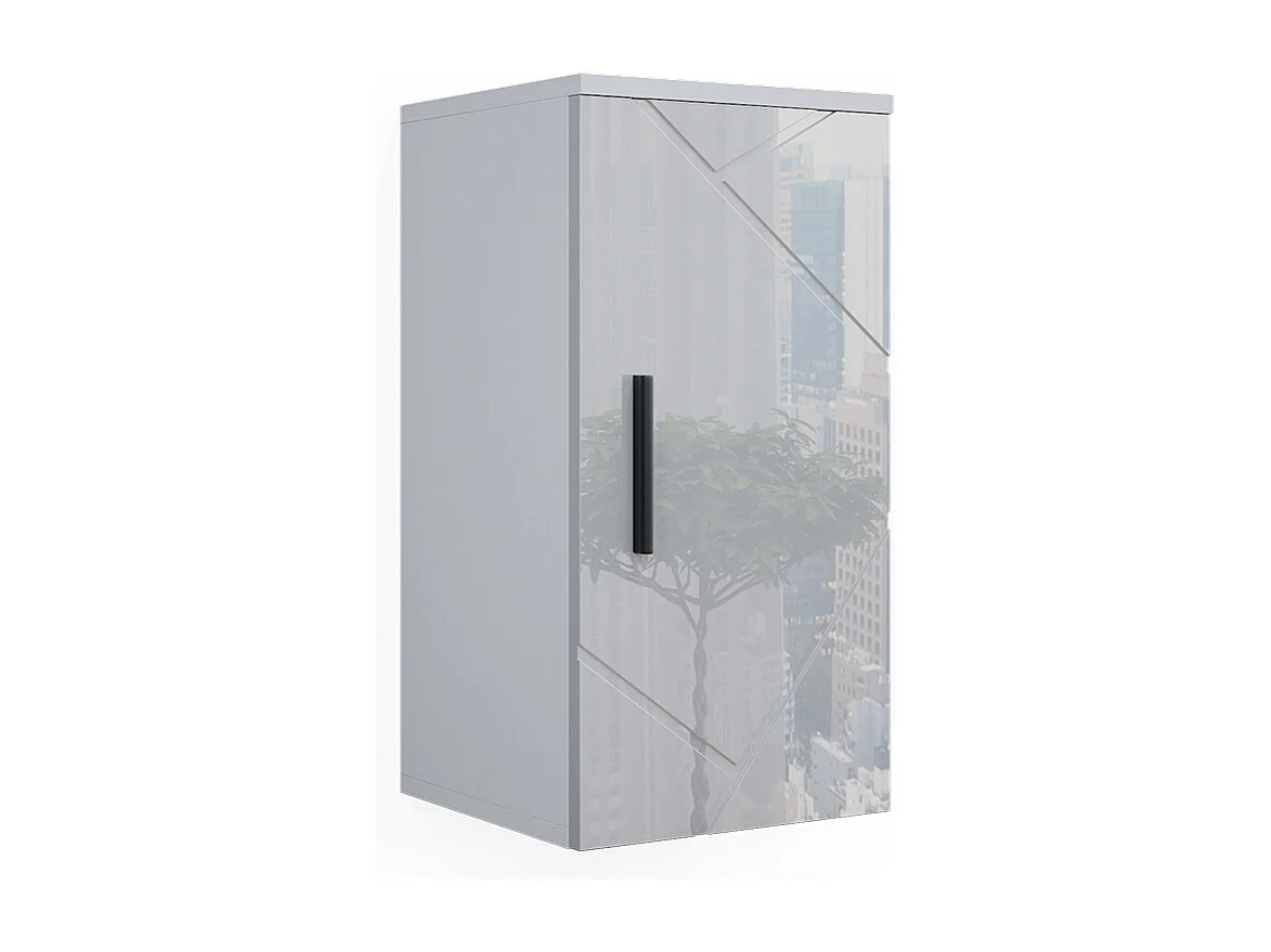 Armario de baño blanco alto brillo 30x24x59 irma