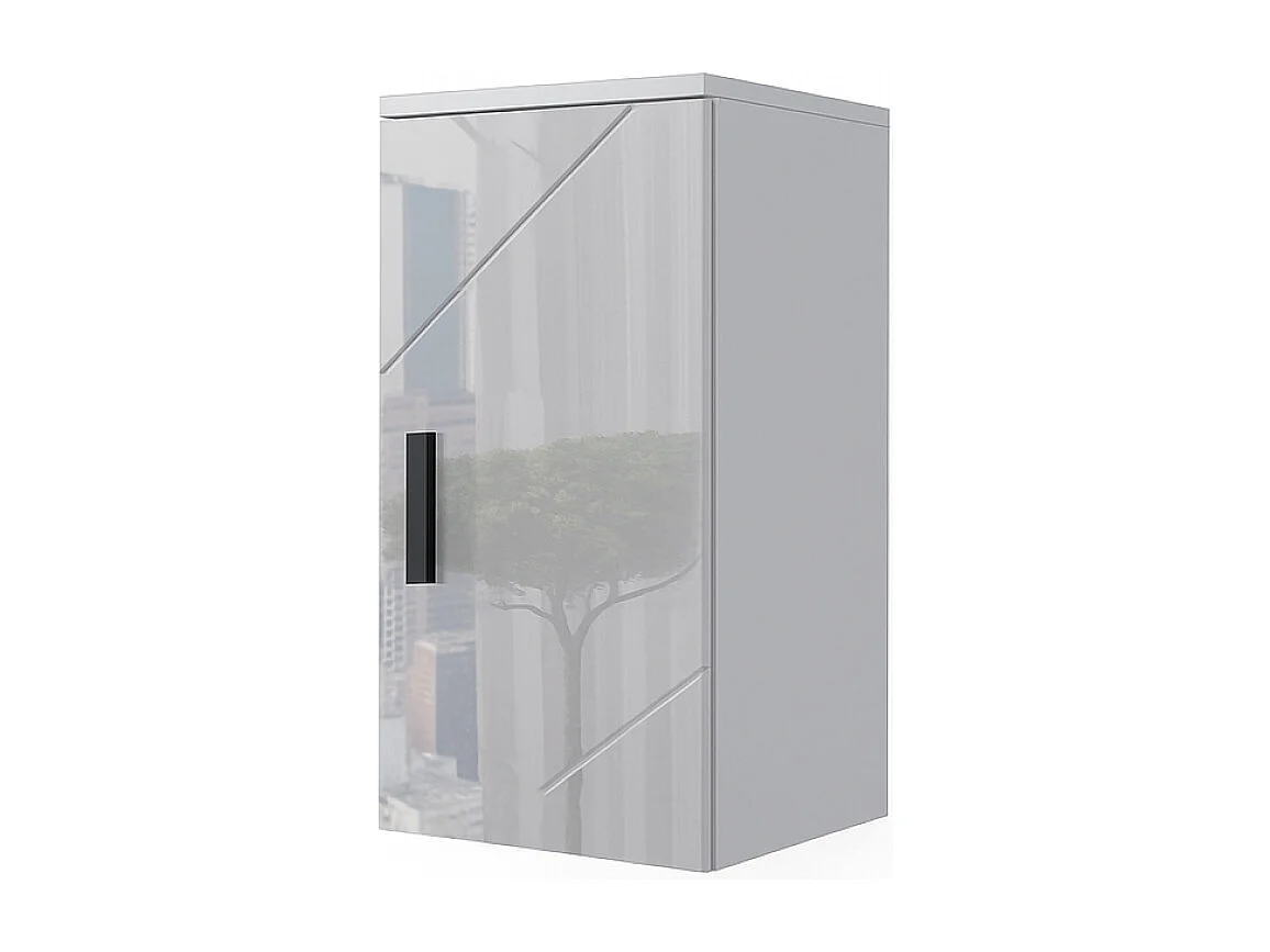 Armoire murale blanc haute brillance 30x24x59 irma