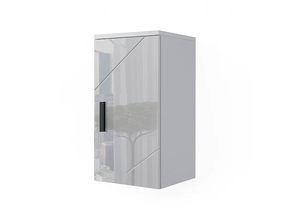 Armoire murale blanc haute brillance 30x24x59 irma