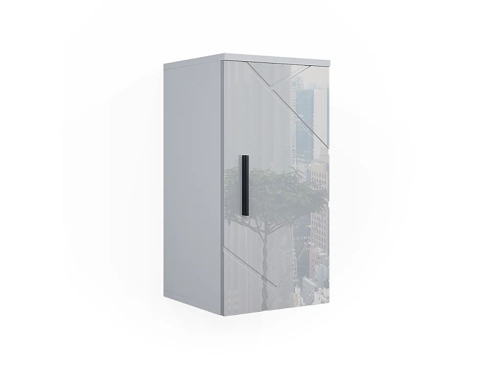 Armoire murale blanc haute brillance 30x24x59 irma