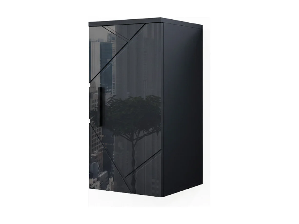 Armoire murale anthracite haute brillance 30x24x59 irma