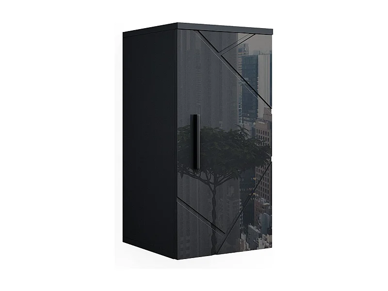 Badkamerkast antraciet hoogglans 30x24x59 irma