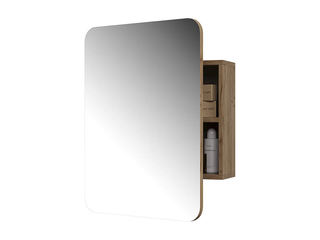 Armoire de toilette chêne de force doré 65x17.4x50 zino