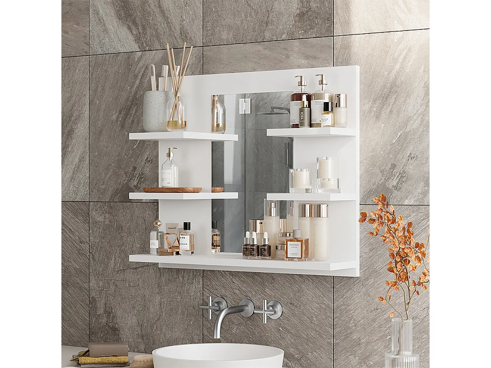 Armoire de toilette blanc 58.8x13.6x50 wilbur