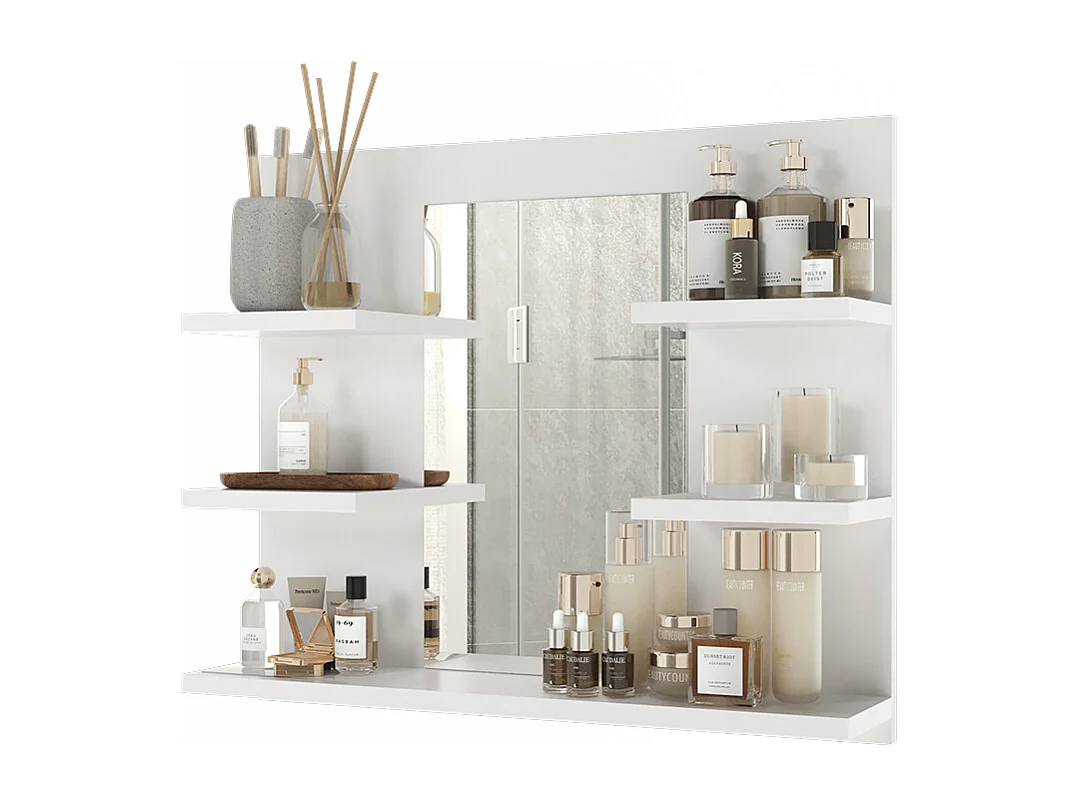 Armoire de toilette blanc 58.8x13.6x50 wilbur