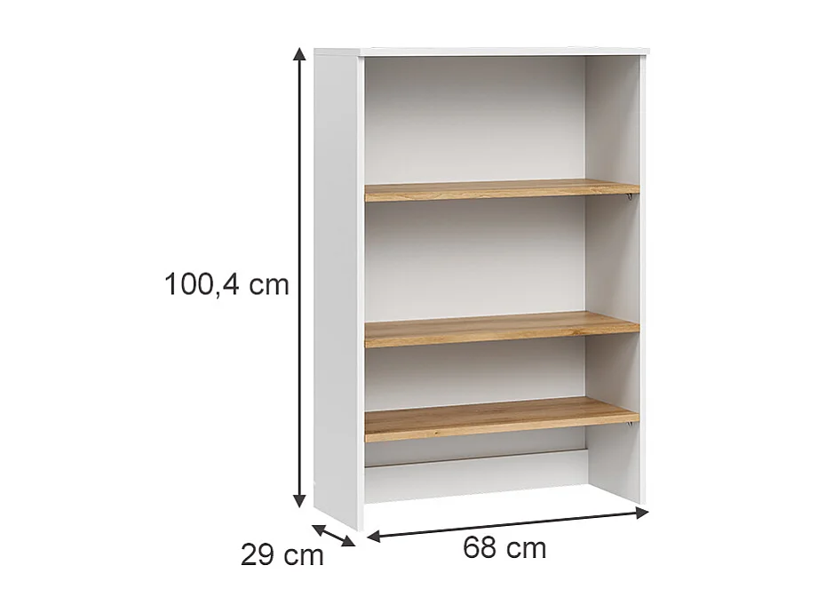 Armoire murale blanc/artisan 68x29x100.4 viktor