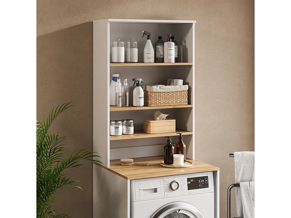 Armoire murale blanc/artisan 68x29x100.4 viktor