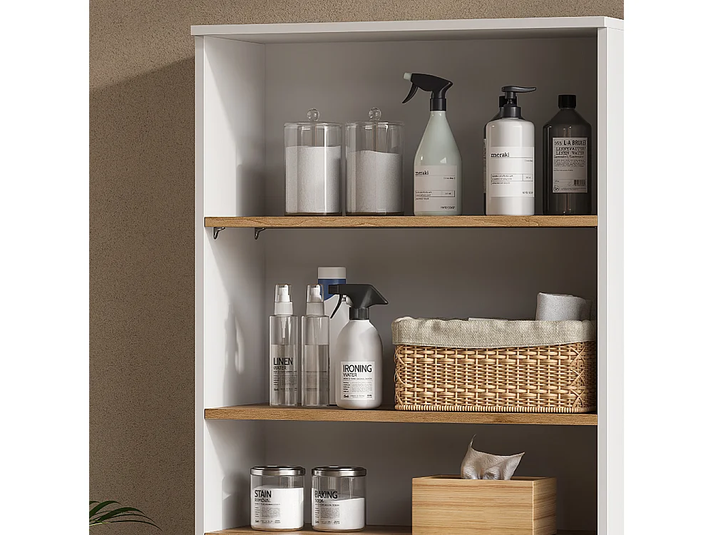 Armoire murale blanc/artisan 68x29x100.4 viktor