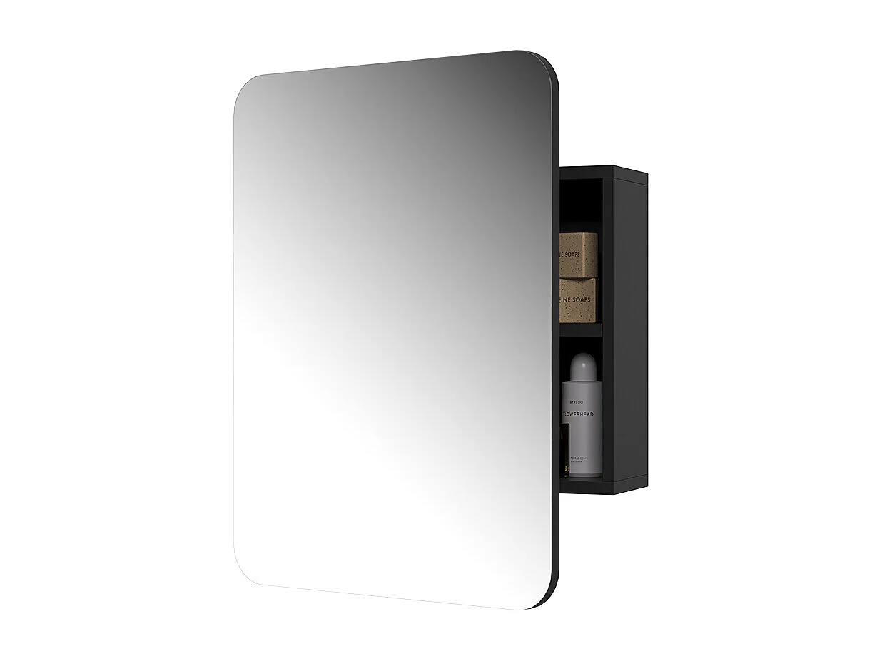 Armoire de toilette anthracite 65x17.4x50 zino