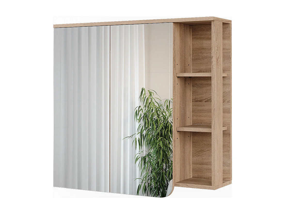 Spiegelkast sonoma/blauw 80x20x75 karen