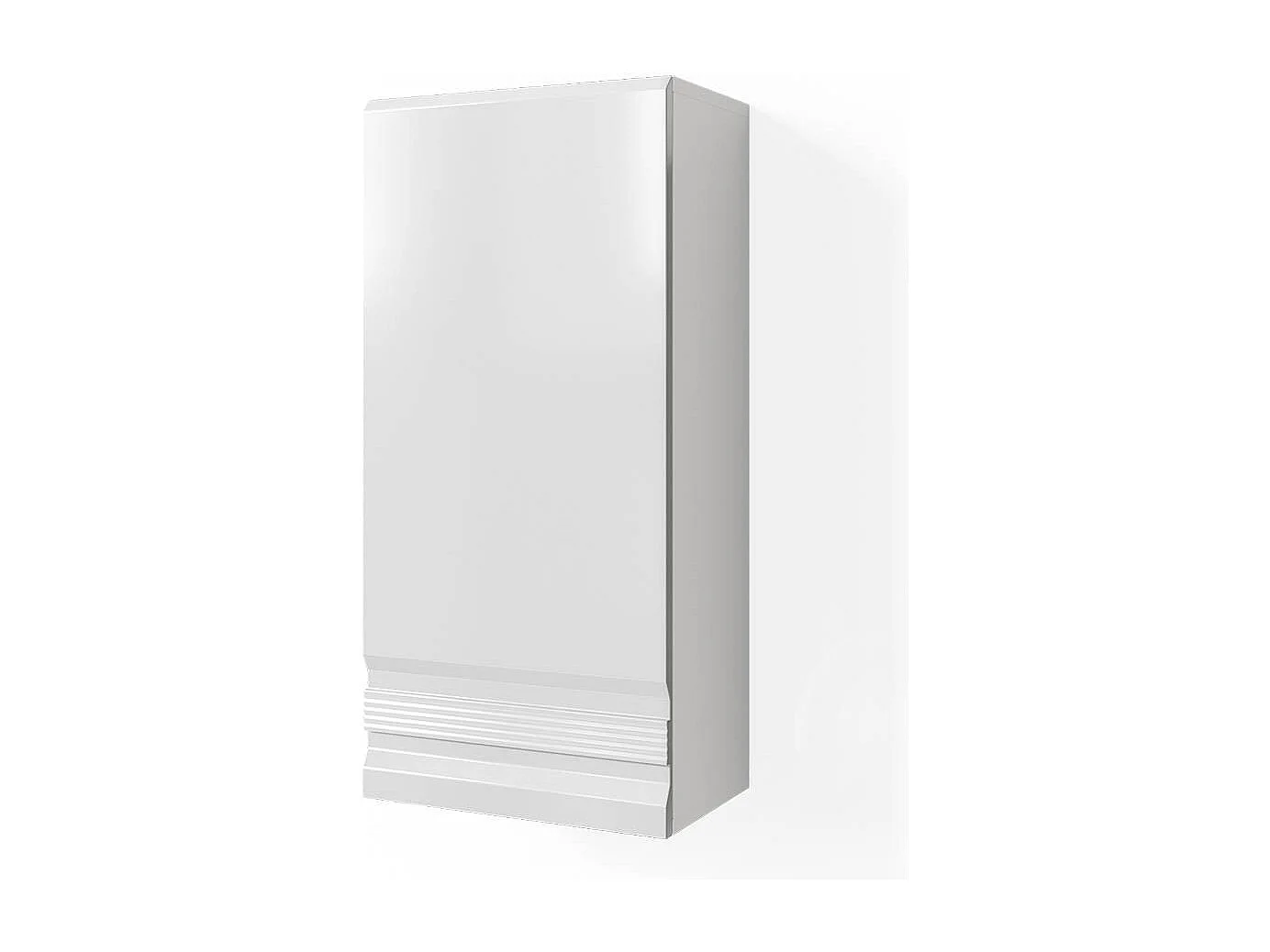 Armario de baño blanco alto brillo 36.4x23.5x77 fredd