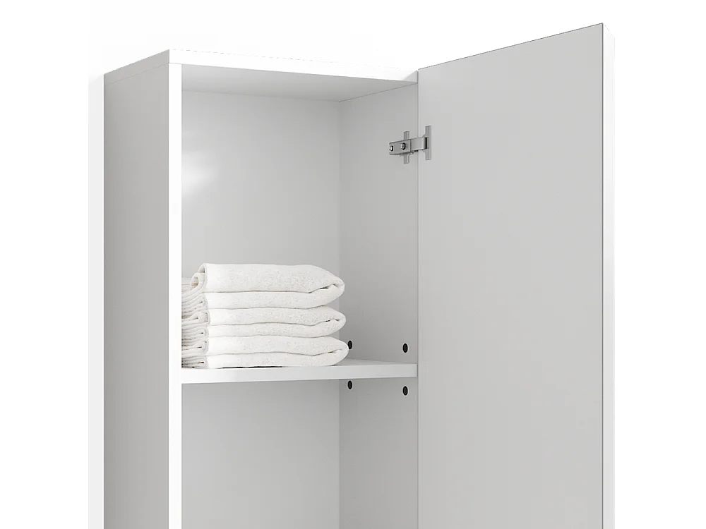 Armario de baño blanco alto brillo 36.4x23.5x77 fredd