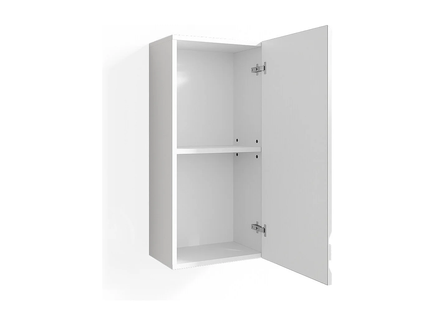 Armario de baño blanco alto brillo 36.4x23.5x77 fredd