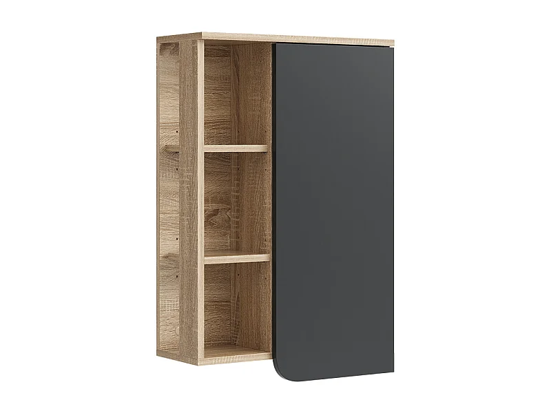 Badkamerkast sonoma/antraciet 50x20x75 karen