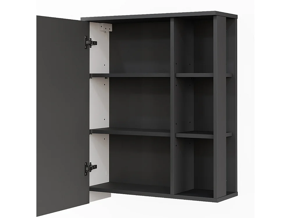 Spiegelschrank anthrazit/weiß 60x20x75 karen