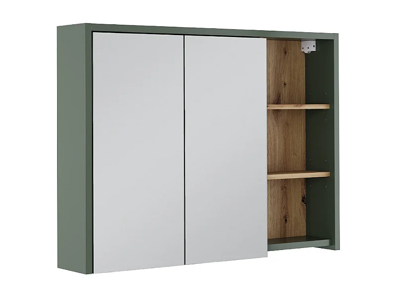 Badspiegelschrank grün/artisan 100x18x75 viola