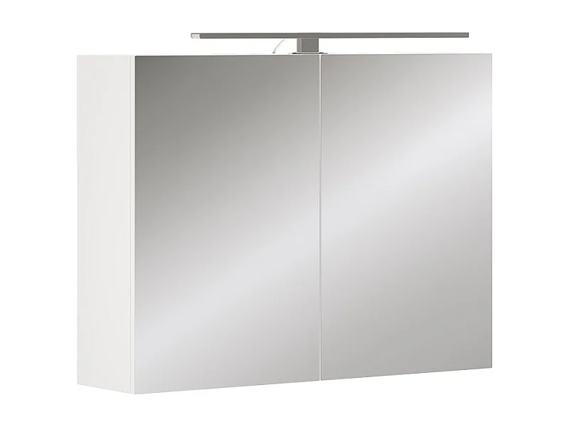 Mobile a specchio per il bagno bianco 80x20x60 lavio