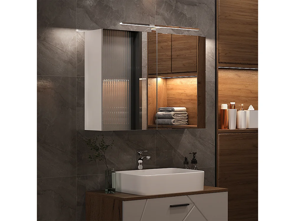 Badspiegelschrank branco 80x20x60 lavio