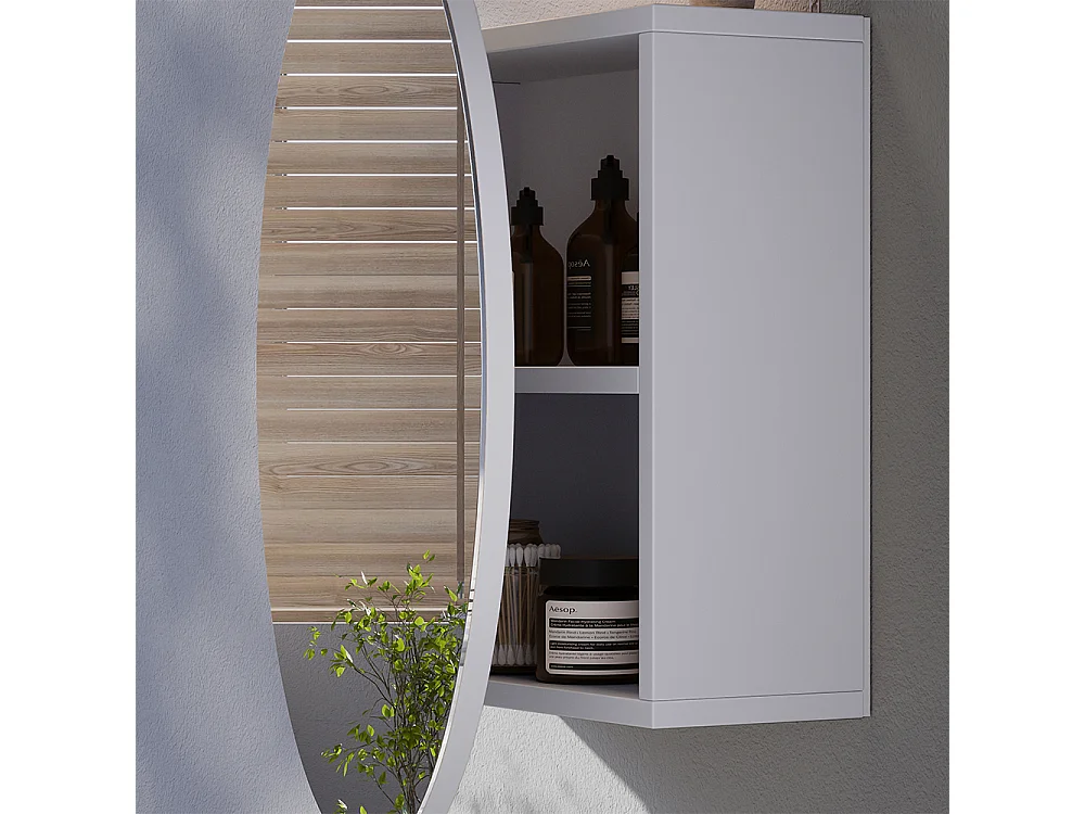 Armoire de toilette blanc 70x17.4x70 loki