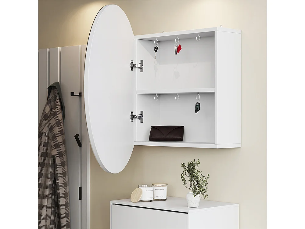 Armoire de toilette blanc 70x17.4x70 loki
