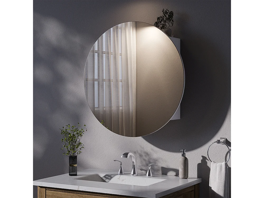 Armoire de toilette blanc 70x17.4x70 loki