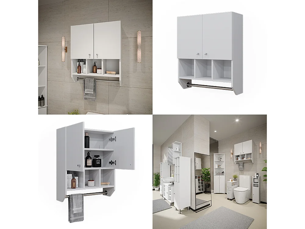 Armoire de blanc 59.2x22x70.5 fynn