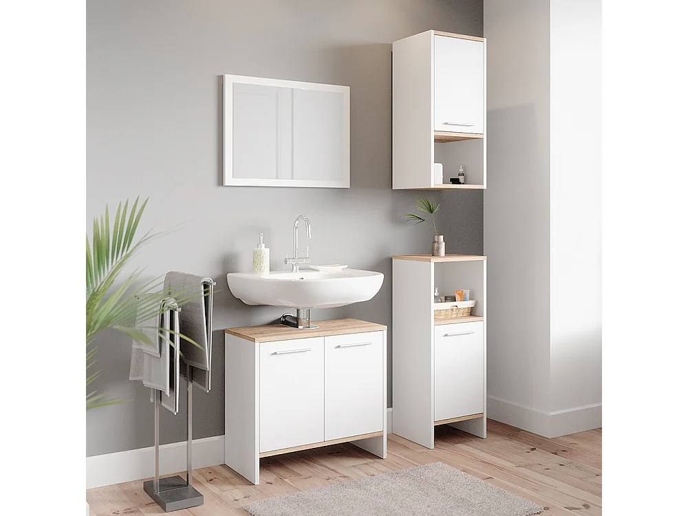 Armario de baño blanco 32x28.1x68 elvio