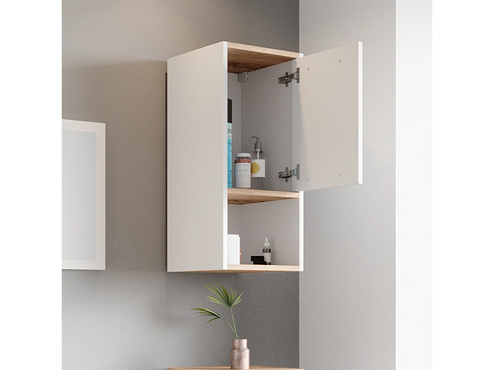 Armario de baño blanco 32x28.1x68 elvio