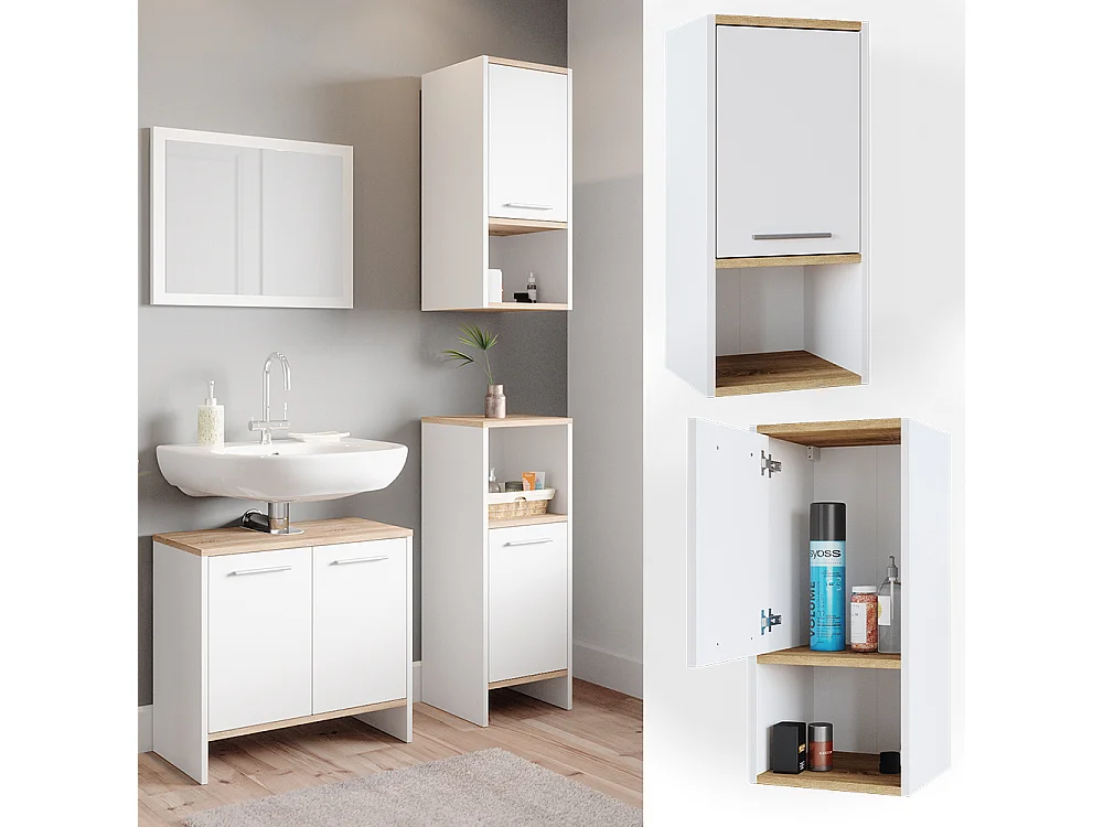 Armoire murale blanc 32x28.1x68 elvio