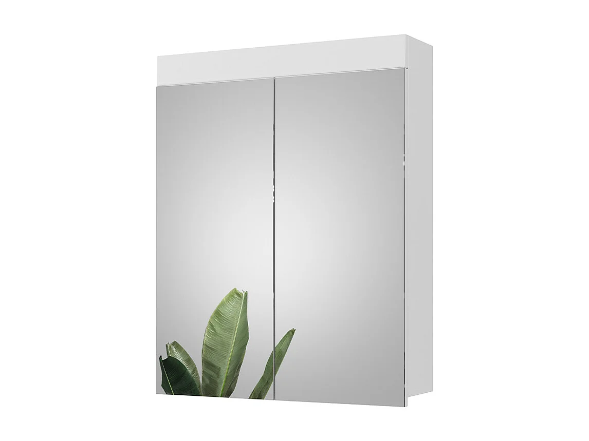 Armoire de toilette blanc 60x17x77 luna