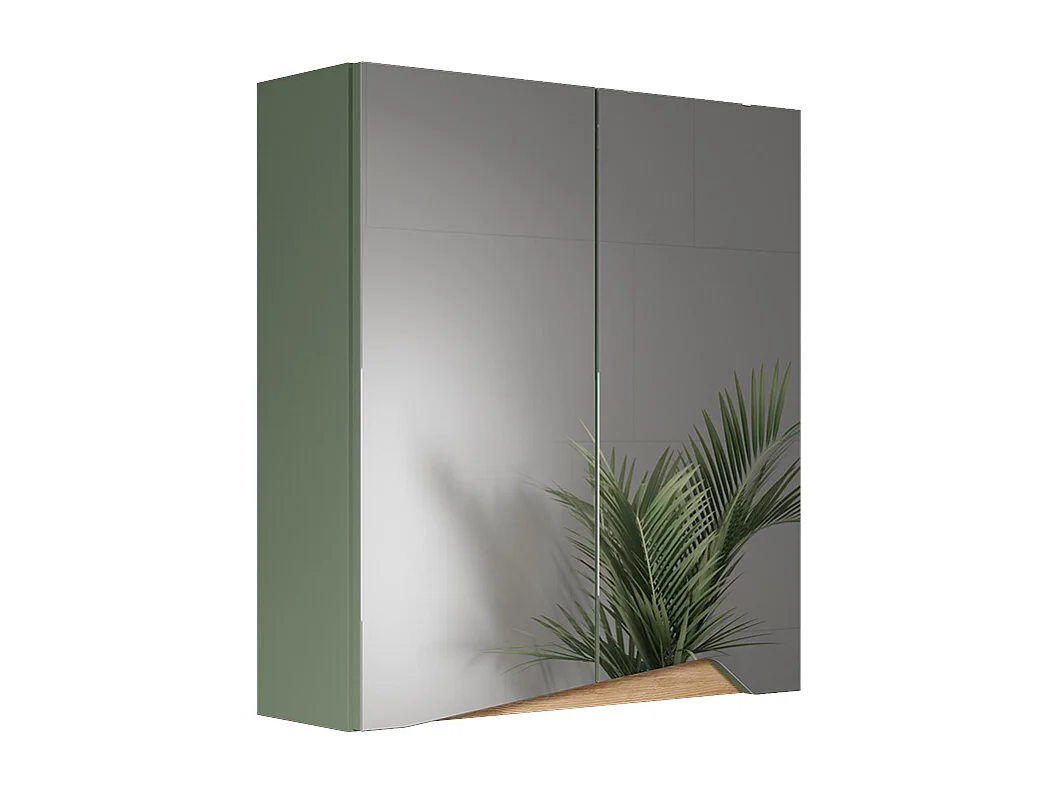 Armoire de toilette vert/artisan 60x20x67 marelle