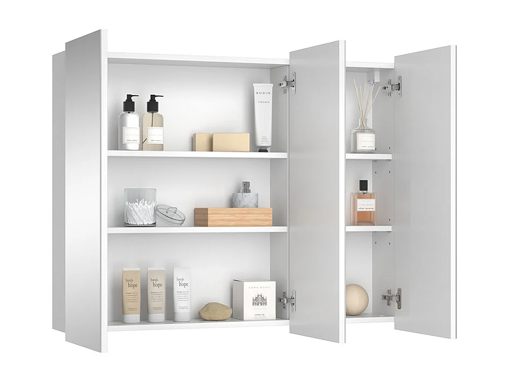 Armoire de toilette blanc 100x16.9x79.8 sola