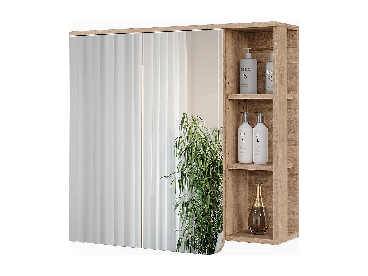 Armario con espejo sonoma 80x20x75 karen