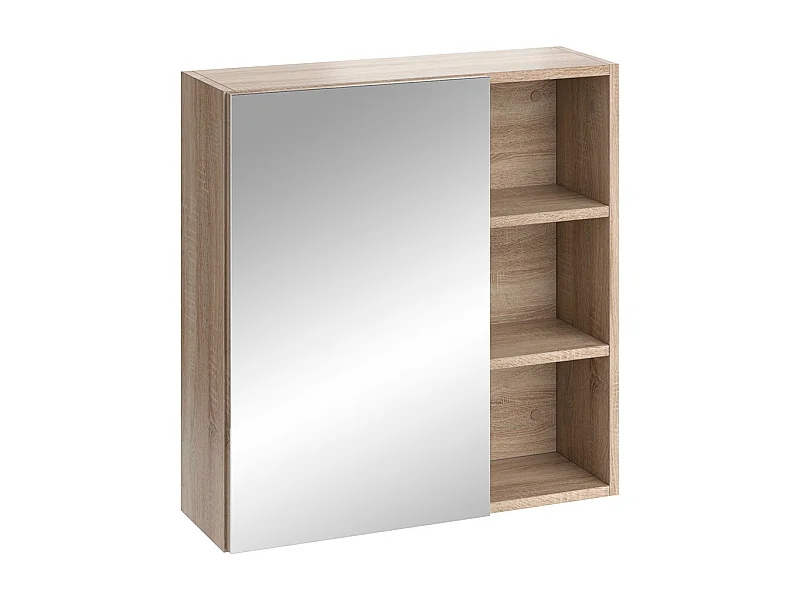 Armario con espejo para baño sonoma 62x21x64 senyo