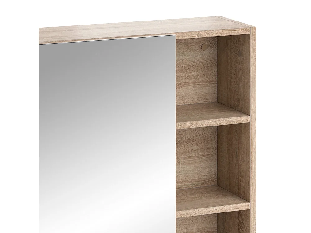 Armario con espejo para baño sonoma 62x21x64 senyo