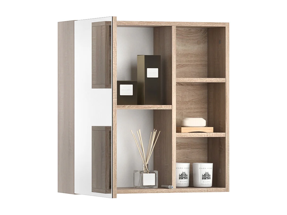 Armoire de toilette sonoma 62x21x64 senyo