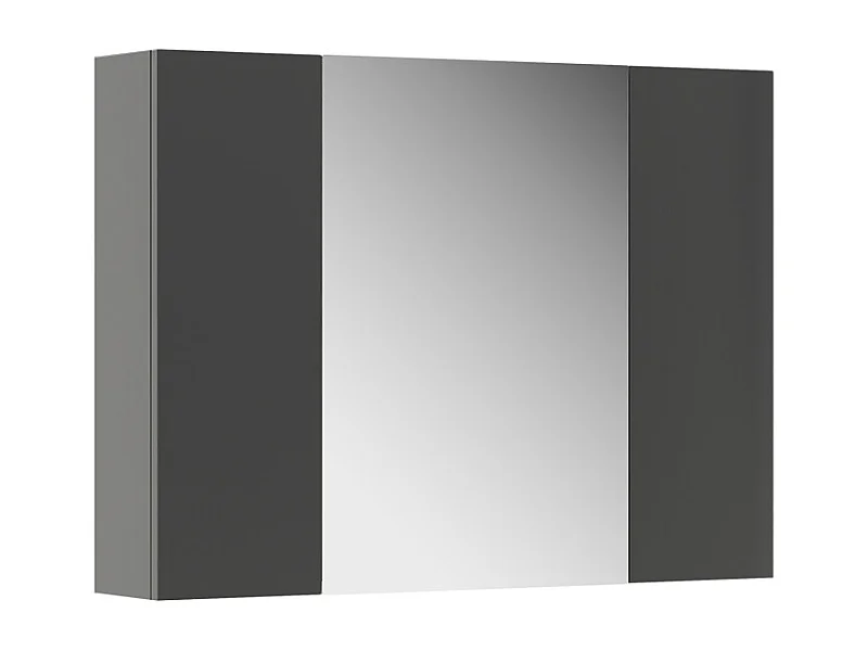 Badspiegelschrank anthrazit 80x16.4x59.2 leopold