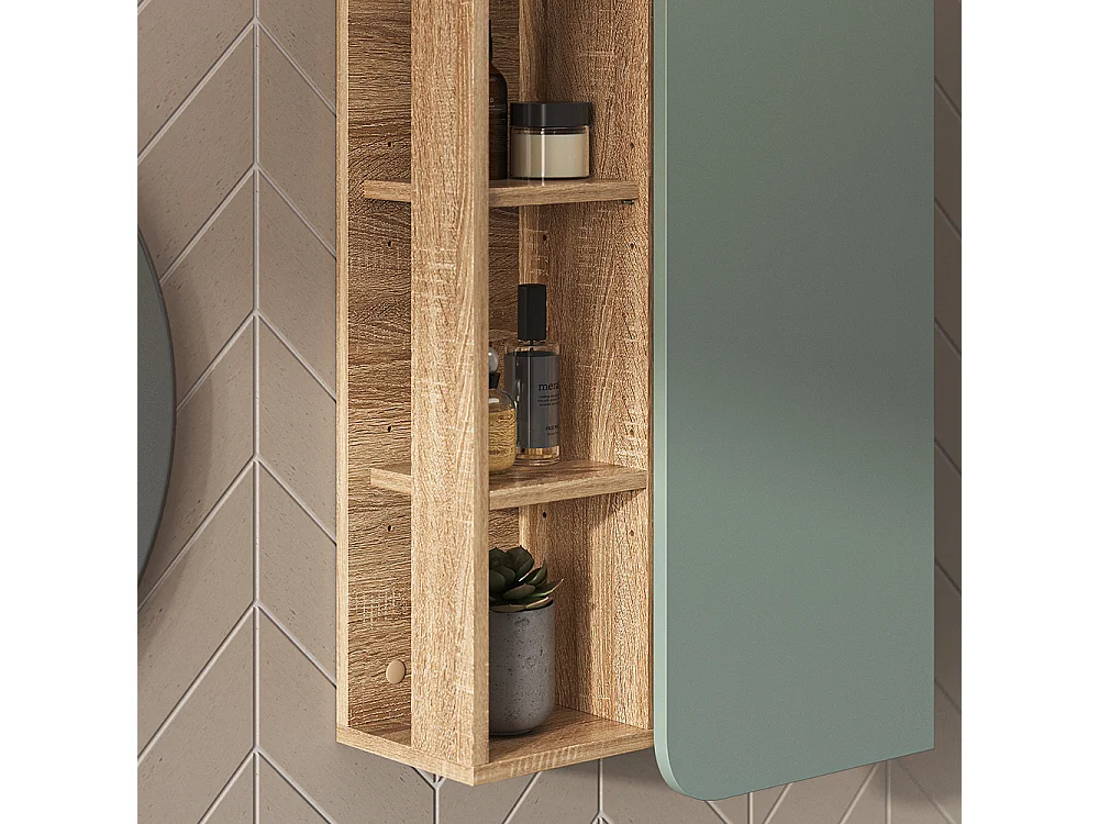 Badkamerkast sonoma/blauw 50x20x75 karen