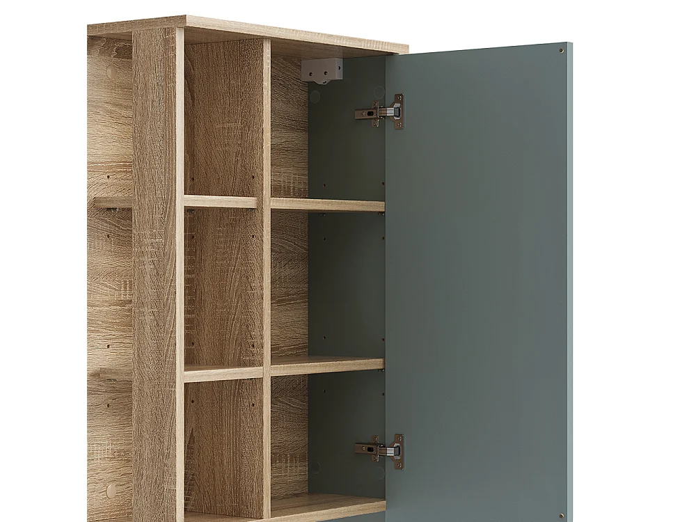 Badkamerkast sonoma/blauw 50x20x75 karen