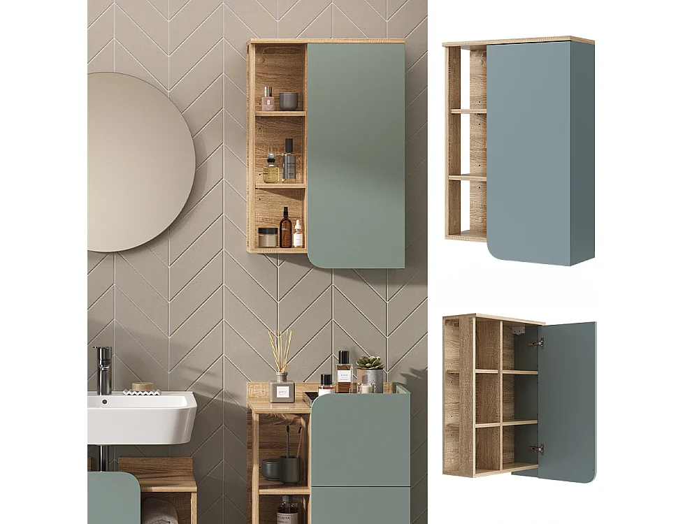 Armoire de sonoma/bleu 50x20x75 karen