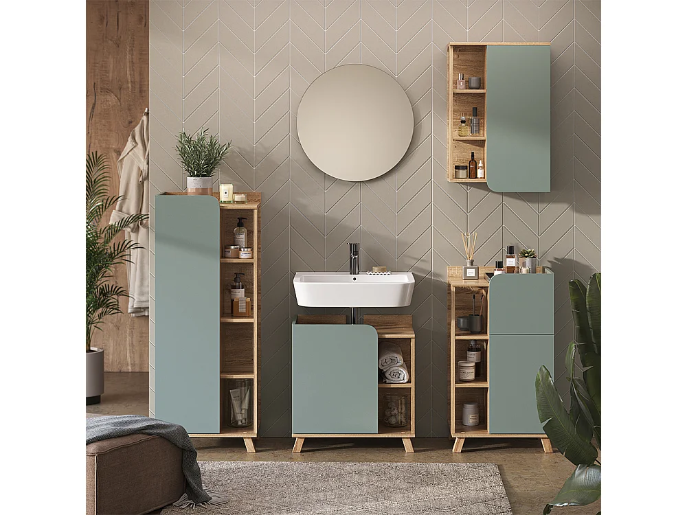 Armoire de sonoma/bleu 50x20x75 karen