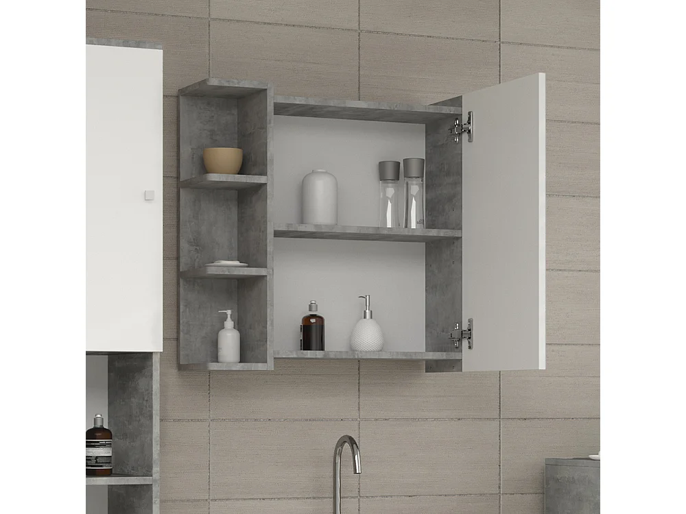 Armoire de toilette béton 62x20.8x64 fynn